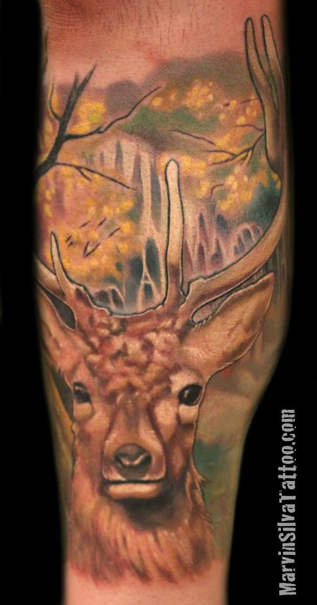 Tattoos - Deer Tattoo - 87522