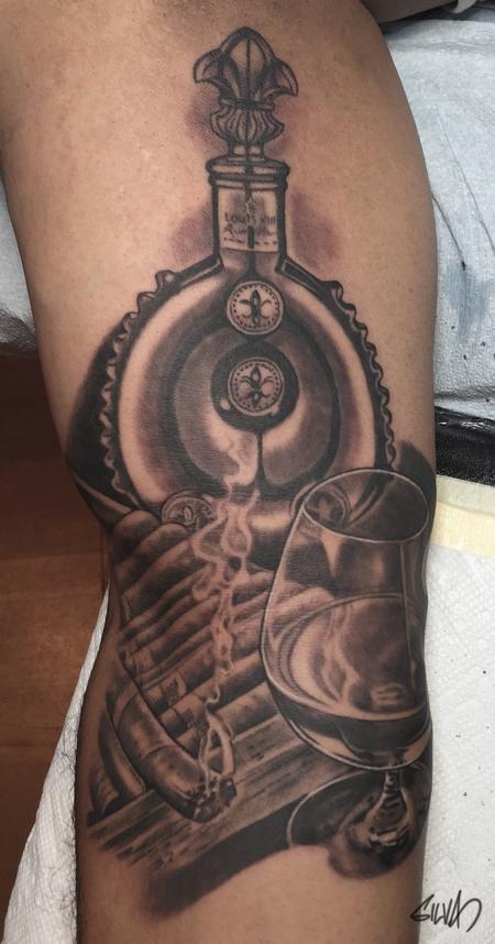 Tattoos - Cognac Cigar Tattoo - 107876