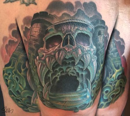 Tattoos - Custom Castle Greyskull Tattoo - 107950