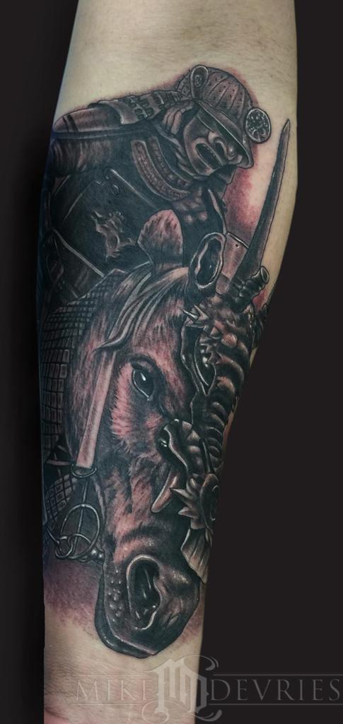 55 Fantasy Samurai Horse Shoulder Tattoo Design png  jpg 2023