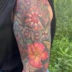 Nature Floral Sleeve Tattoo Thumbnail