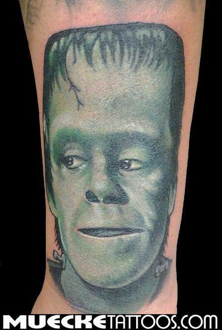 Tattoos - Munsters Portrait Herman Munster Tattoo - 70805