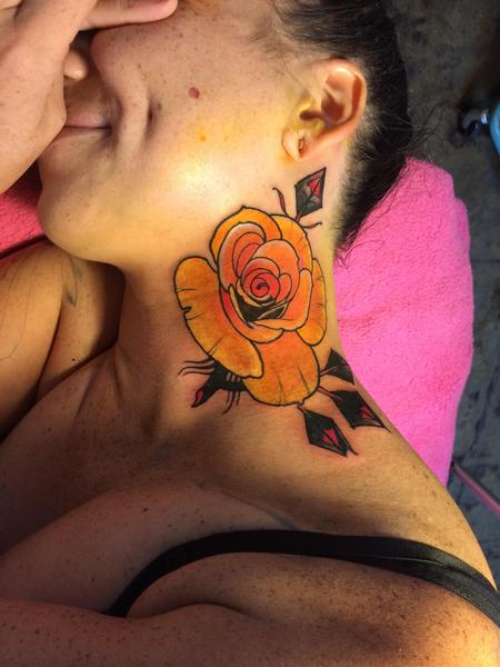 Tattoos - Yellow rose  - 93766