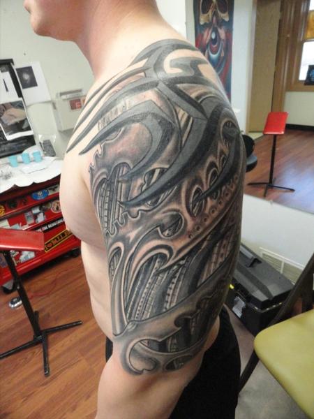 Tattoos - biomechanical tattoo - 76356