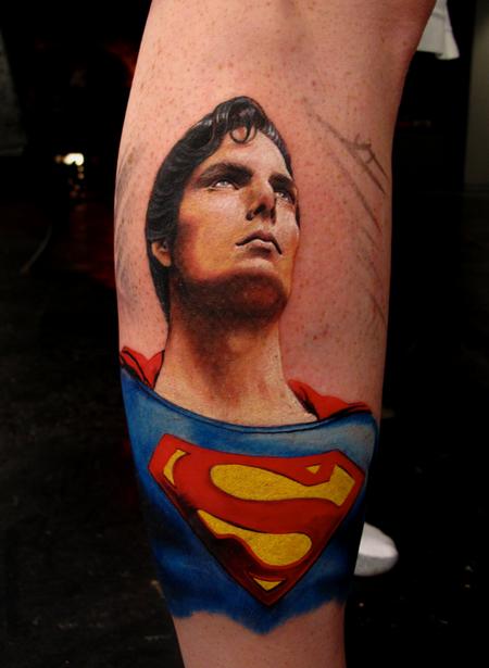 Alex Ross Superman Tattoo by Chad Miskimon of Evolved Body Arts in  Edgewood, Maryland – Evolved Body Arts