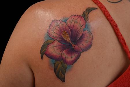 Tattoos - Hibiscus Flower Tattoo - 138768