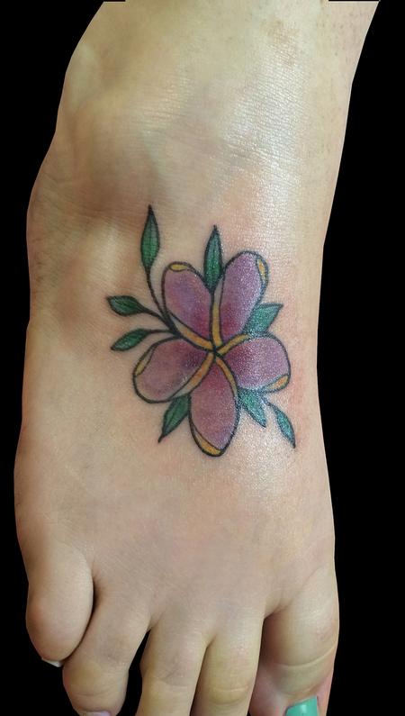 Tattoos - Purple Plumeria - 98509