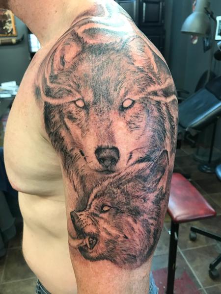 Tattoos - Odins Wolves Tattoo - 137488