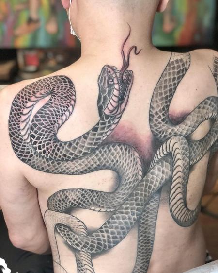 Tattoos - Snake Back Piece - 143546