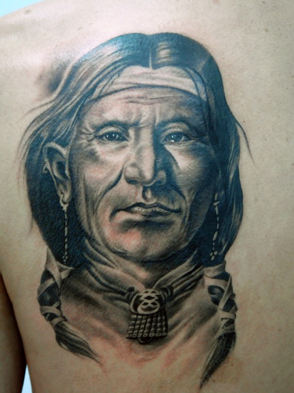 native american by Oleg Turyanskiy: TattooNOW