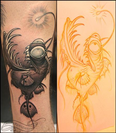 Tattoos - Angler Fish - 70675