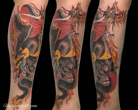 Tattoos - Dragon with hanna mask - 138917